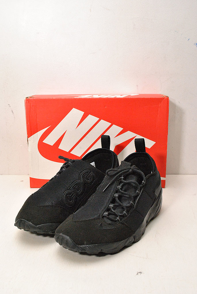 BLACK COMME DES GARCONS × NIKE AIR FOOTSCAPE ブラック コムデギャルソン/ナイキ/エア フットスケープ/スニーカー/ブラック/28.5cm_画像1