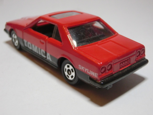 TOMY tomica トミカ No.20 T.F.C.トミカファンクラブ NISSAN SKYLINE 2000 TURBO 日産スカイライン2000 ターボGT-E・S 日本製 箱無 当時物_画像6