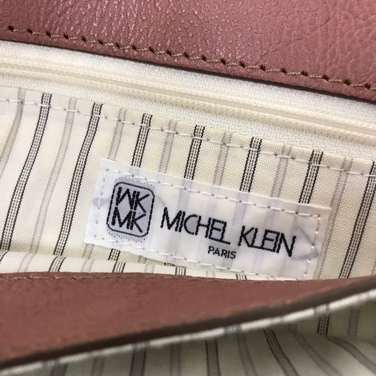 #9 MK michel klein ミッシェルクラン 本革 オールレザー トートバッグ ハンドバッグ ビジネスバッグ 鞄 かばん レディース_画像9