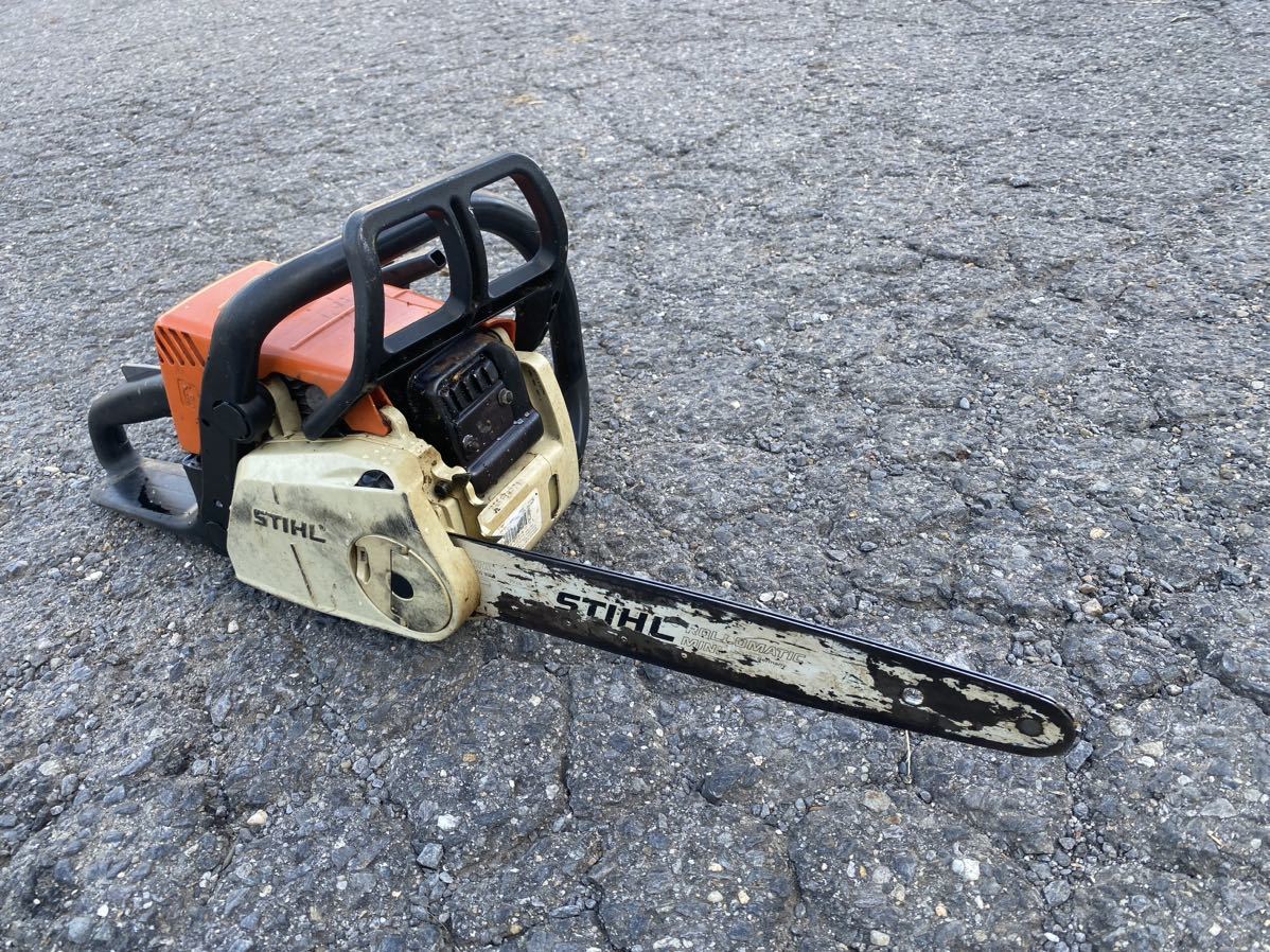 STIHL MS180C スチール エンジンチェンソー ドイツ 始動駆動確認済_画像3