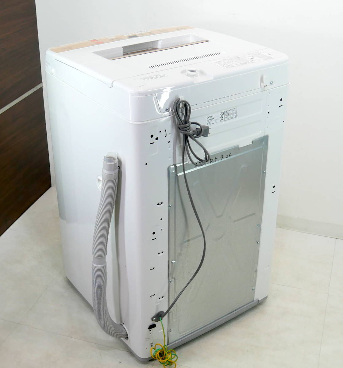★送料無料(R510-B80)AQUA アクア 全自動洗濯機 簡単乾燥機能 AQW-S50D 2016年_画像8