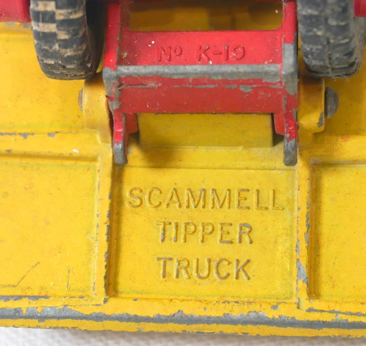 ▲(R510-B45)現状品 当時物 ミニカー LESNEY レズニー SCAMMELL TIPPER スキャメル トラック 初期型 No.K-19 イギリス製 レトロ_画像8