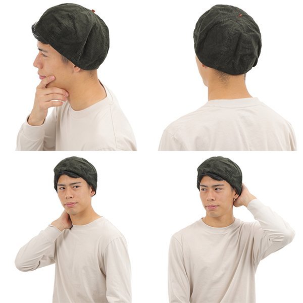 【サイズ 3】HIGHER ハイヤー コーデュロイ ベレー オリーブ 日本製 帽子 メンズ レディース ユニセックス 男性 女性 CORDUROY BERET_画像8