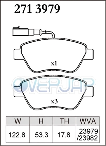 M2713979 / 2651678 DIXCEL Mタイプ ブレーキパッド 1台分セット FIAT 500/500C/500S(CINQUECENTO) 31214 2008/3～ 1.4 16V 500&500c_画像2