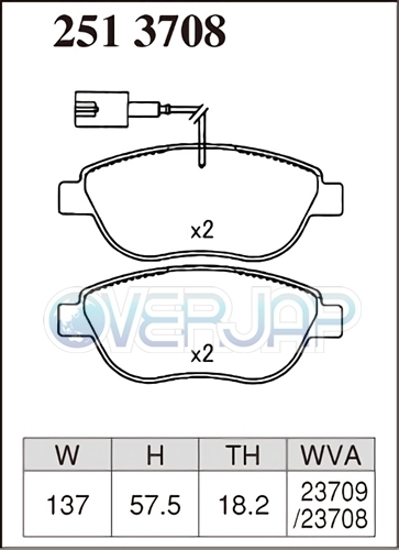 販売管理 M2513708 / 2755347 DIXCEL Mタイプ ブレーキパッド 1台分set FIAT 500/500C/500S 312141/312142 2010/8～ ABARTH 500C(Cabriolet)