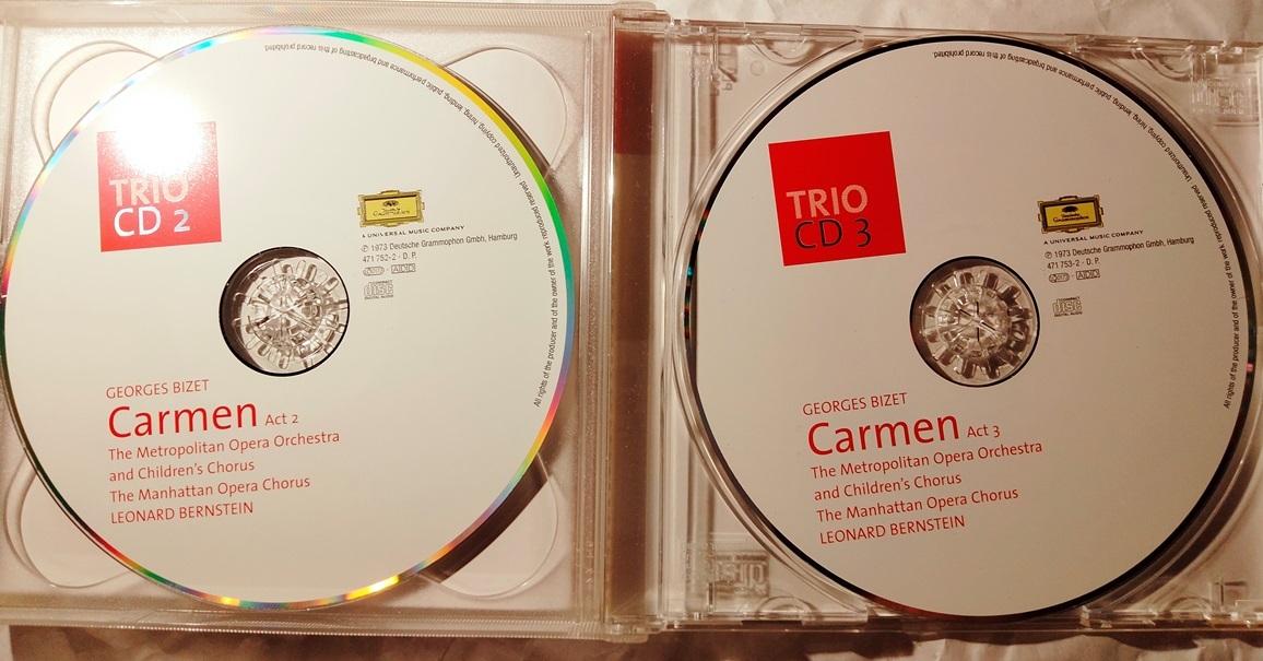 ビゼー：歌劇『カルメン』全曲　バーンスタイン＆メトロポリタン歌劇場管弦楽団（３CD）_画像2