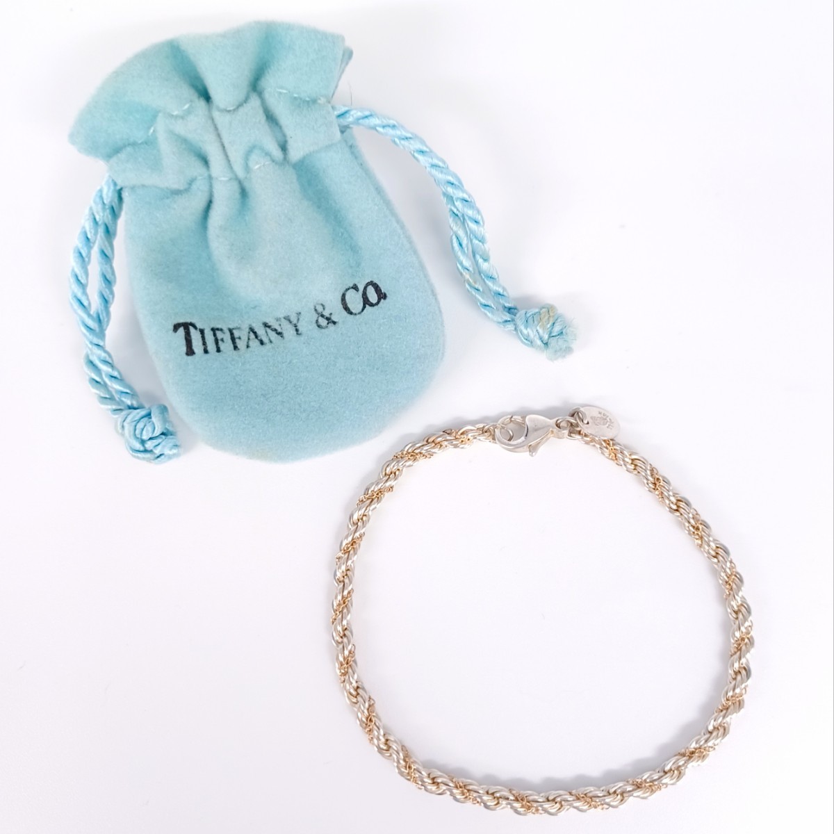 TIFFANY&Co. ヴィンテージ T ツイストロープ コンビ ブレスレット-