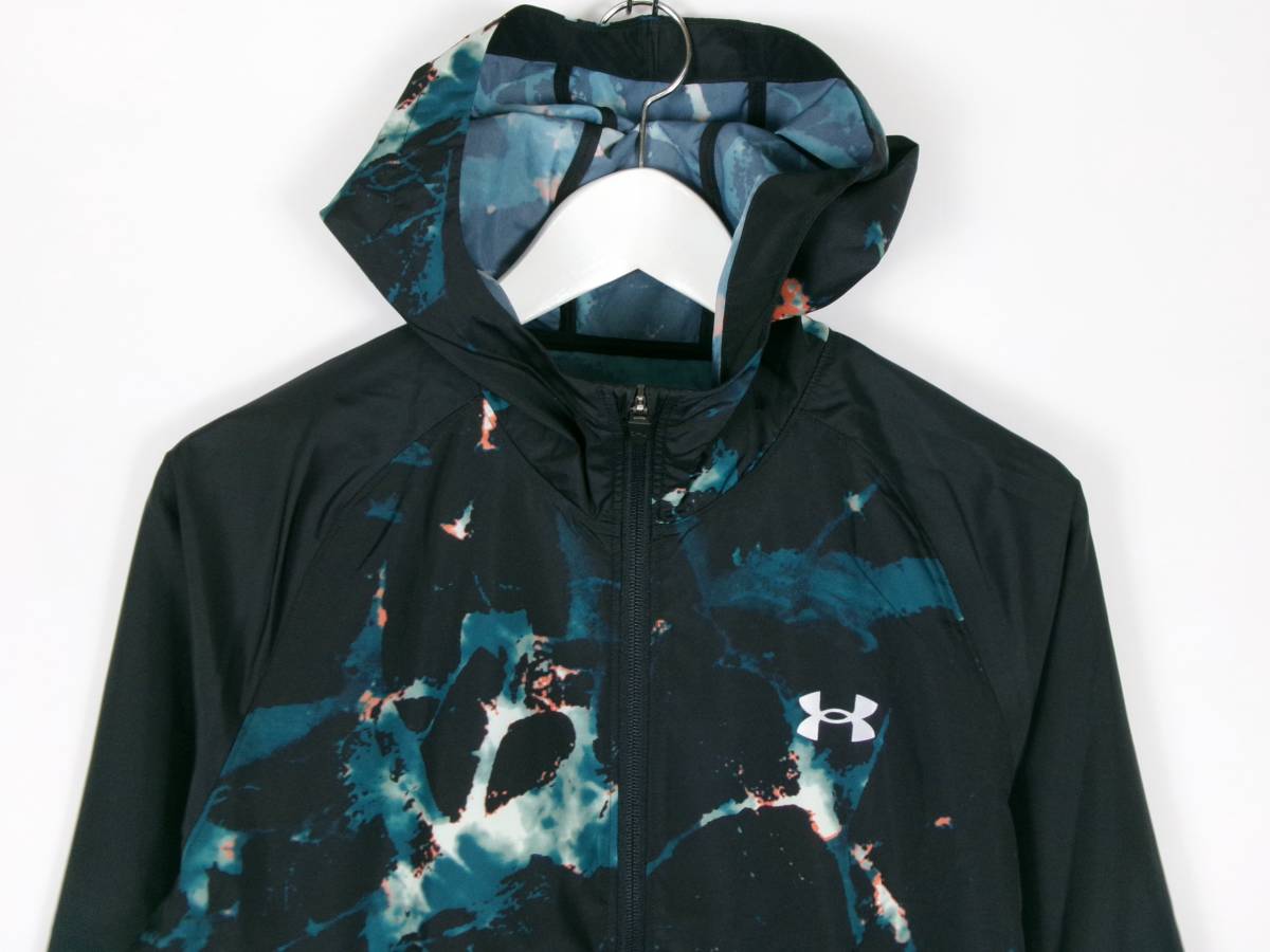 美品 アンダーアーマー UNDER ARMOUR UA STORM JACKET PRINTED UAストーム ジャケット プリント 1375973 長袖 MD メンズ 中古 /FI