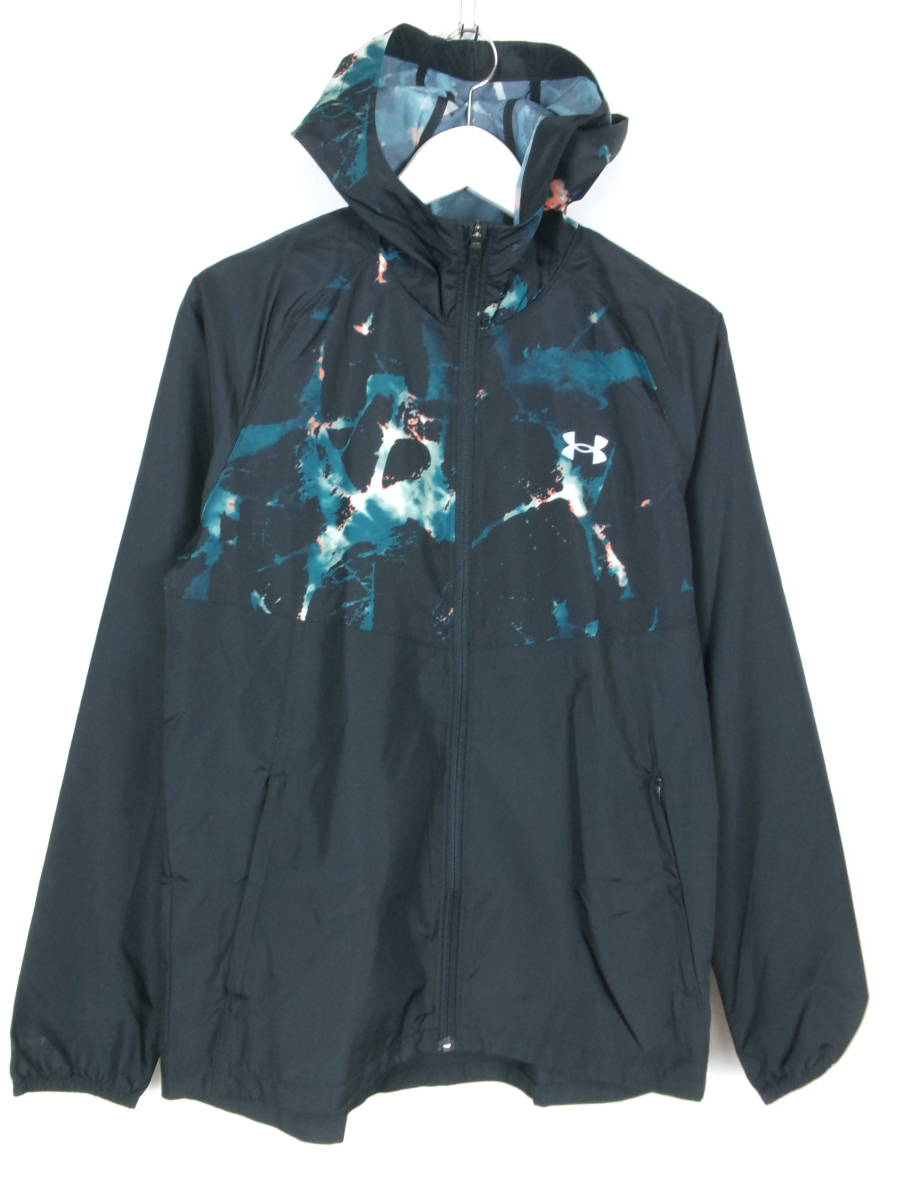 美品 アンダーアーマー UNDER ARMOUR UA STORM JACKET PRINTED UAストーム ジャケット プリント 1375973 長袖 MD メンズ 中古 /FI
