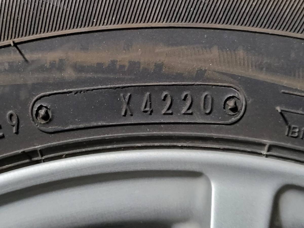 ■2020年製■ダンロップ ウィンターマックス WM02 165/80R13 ＋ MILLOUS 13X5J 4-100 IS35 ハブ径約65㎜ サクシードワゴンで使用■_画像7