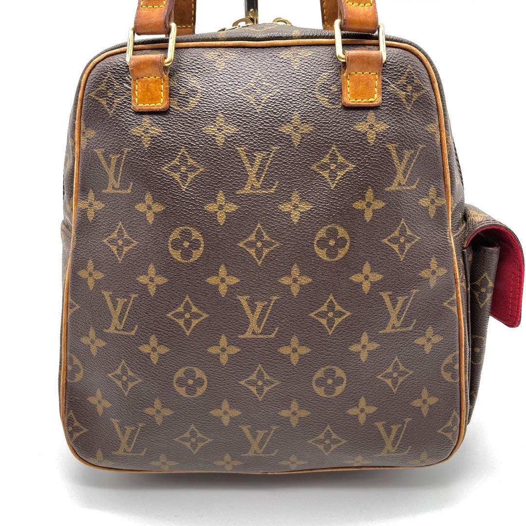 【美品】ルイヴィトン モノグラム ハンドバッグ エクサントリシテ PVC LOUIS VUITTON M51161 フラップ ポケット レディース 茶 ブラウン_画像2