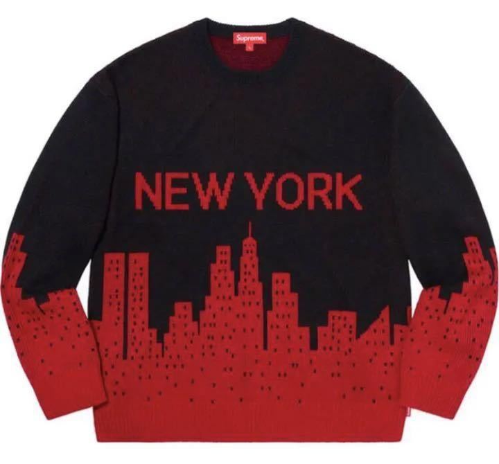【新品未使用】Supreme New York Sweater Blackシュプリーム ニューヨーク スェター ブラック Sサイズ