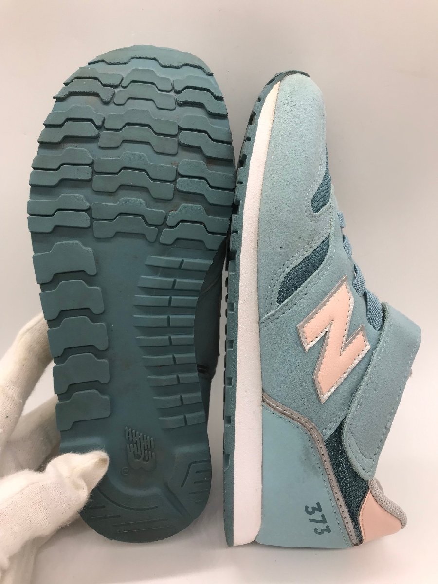 ■【YS-1】 ニューバランス New Balance スニーカー ■ 373 21cm 水色系 【同梱可能商品】K■_画像3