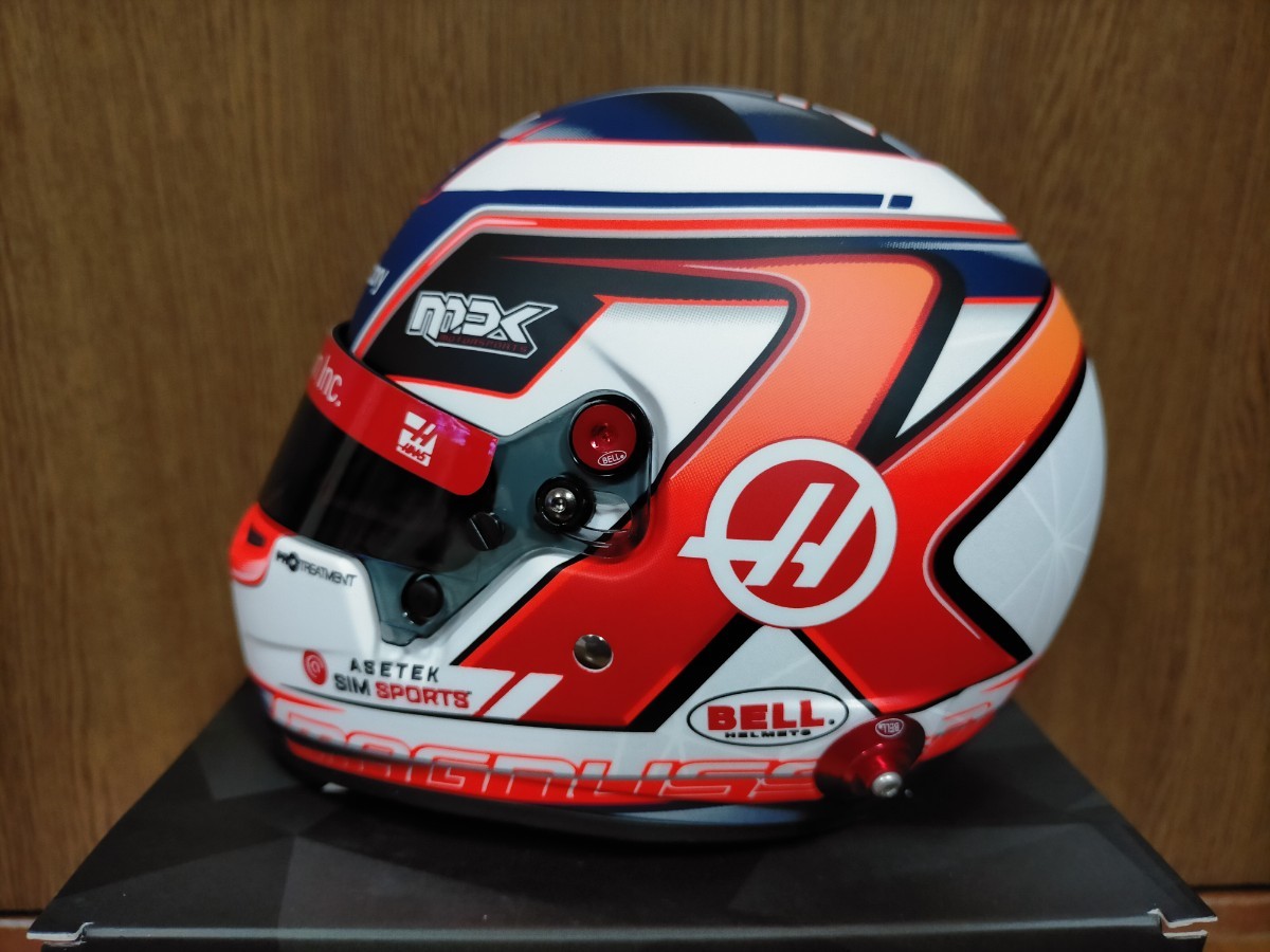 (訳ありセール 格安) Yahoo!オークション - レア BELL 1/2 ヘルメット HAAS ハース F1