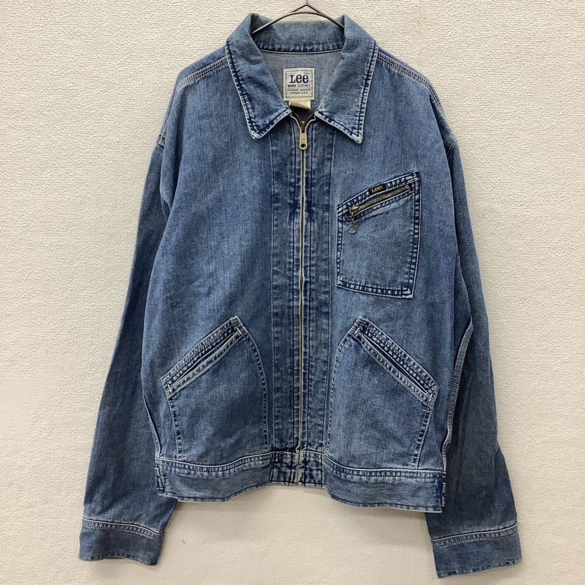 Lee 91-B リー デニムジャケット ジップアップ 日本製 古着 size Lee 91-B リー デニムジャケット ジップアップ 日本製 古着 size
