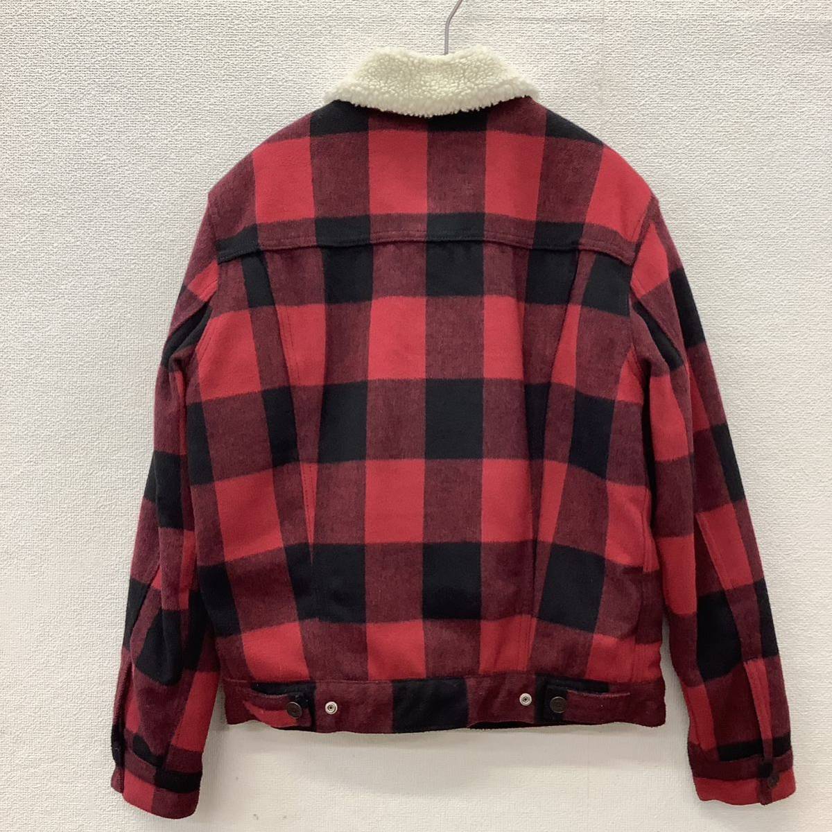 Levi's リーバイス ボアジャケット チェック柄 size S RED 71779 Levi's リーバイス ボアジャケット チェック柄 size S RED 71779