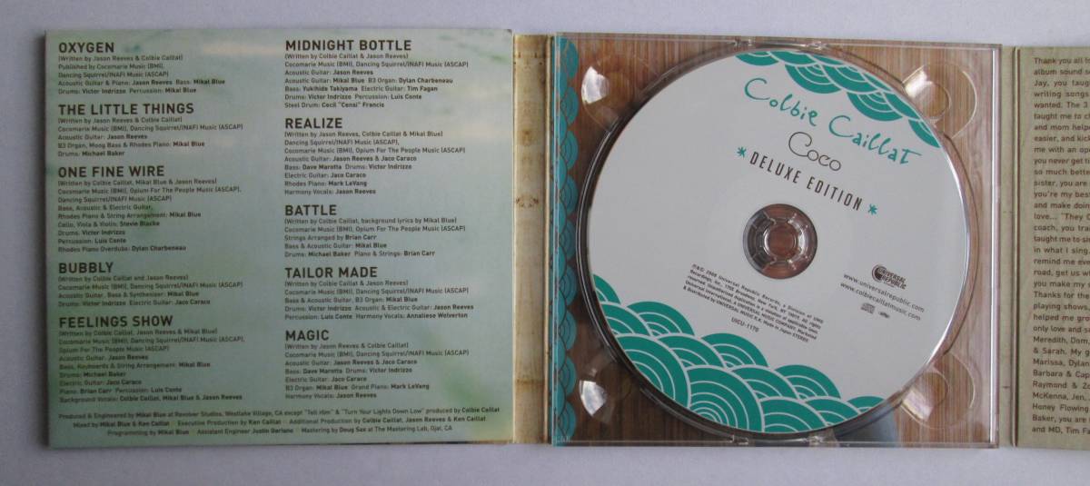 コルビー・キャレイ Colbie Caillat / ココ + 7 DELUXE EDITION 国内盤　デジパック仕様_画像3