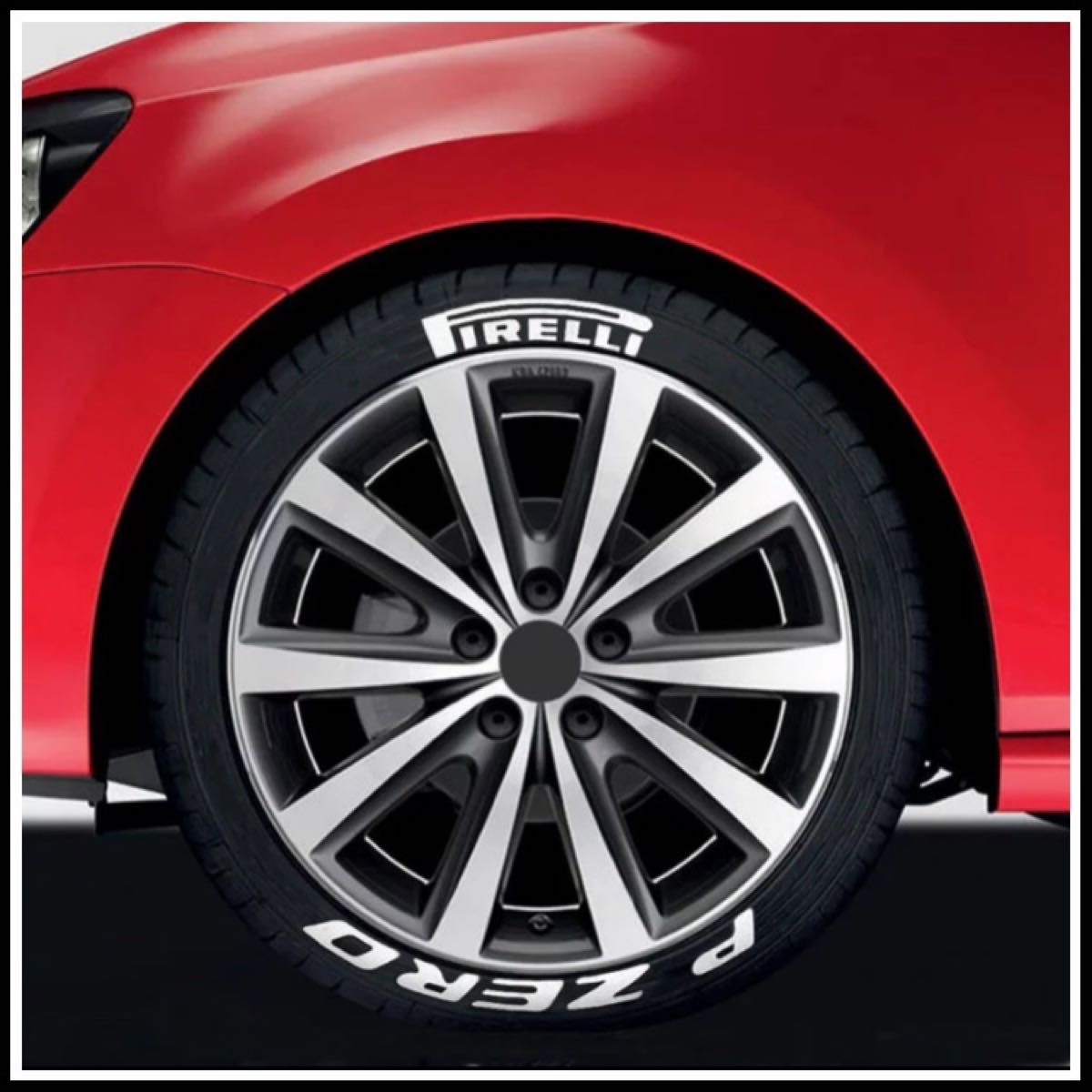期間限定セール PIRELLI P ZERO ピレリ タイヤステッカー 白文字 期間限定セール PIRELLI P ZERO ピレリ タイヤステッカー 白文字