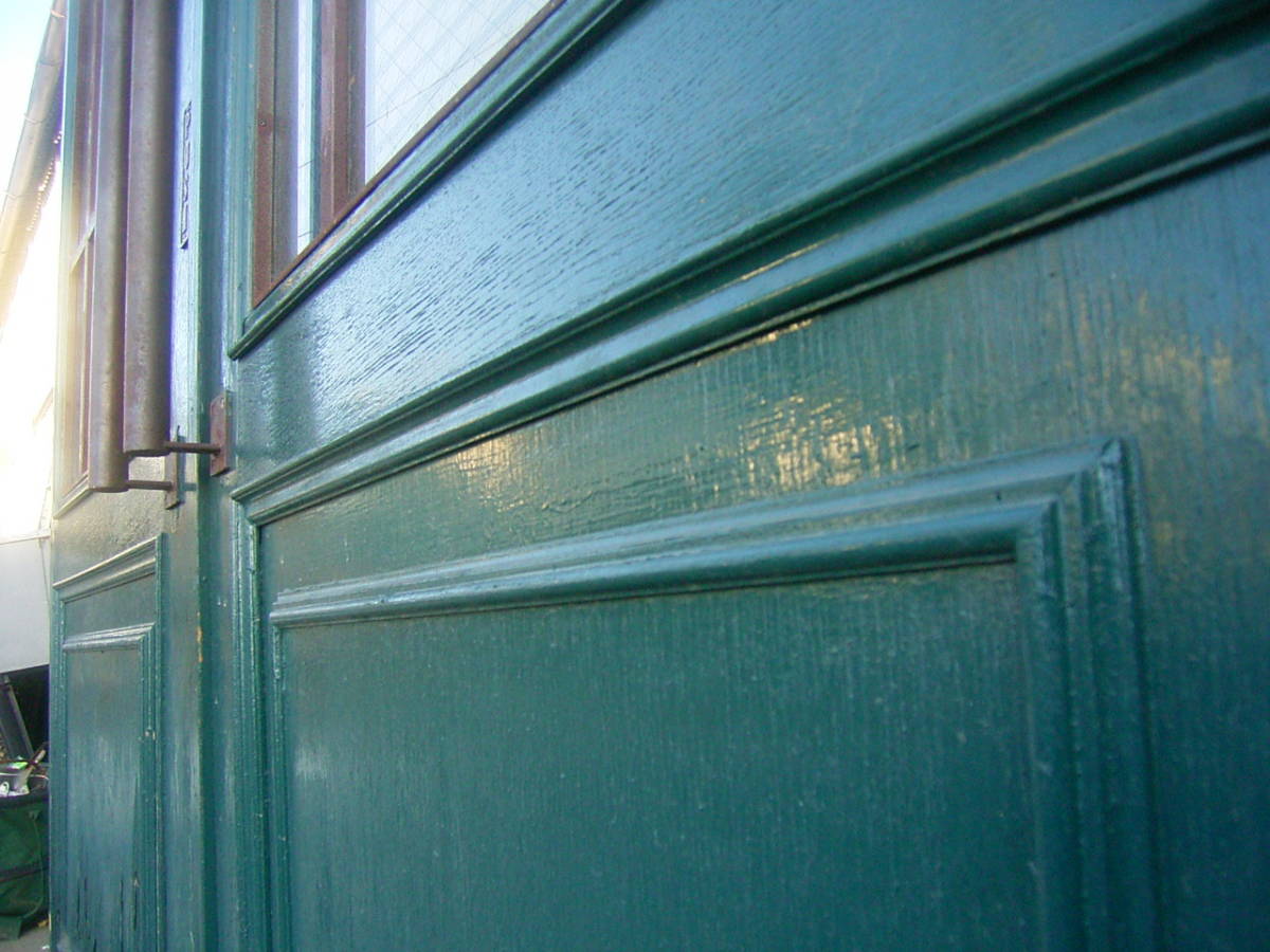 italy # antique door 2 sheets door length 280cm big door wood & iron Cafe bar & restaurant used high class net entering strengthen glass 