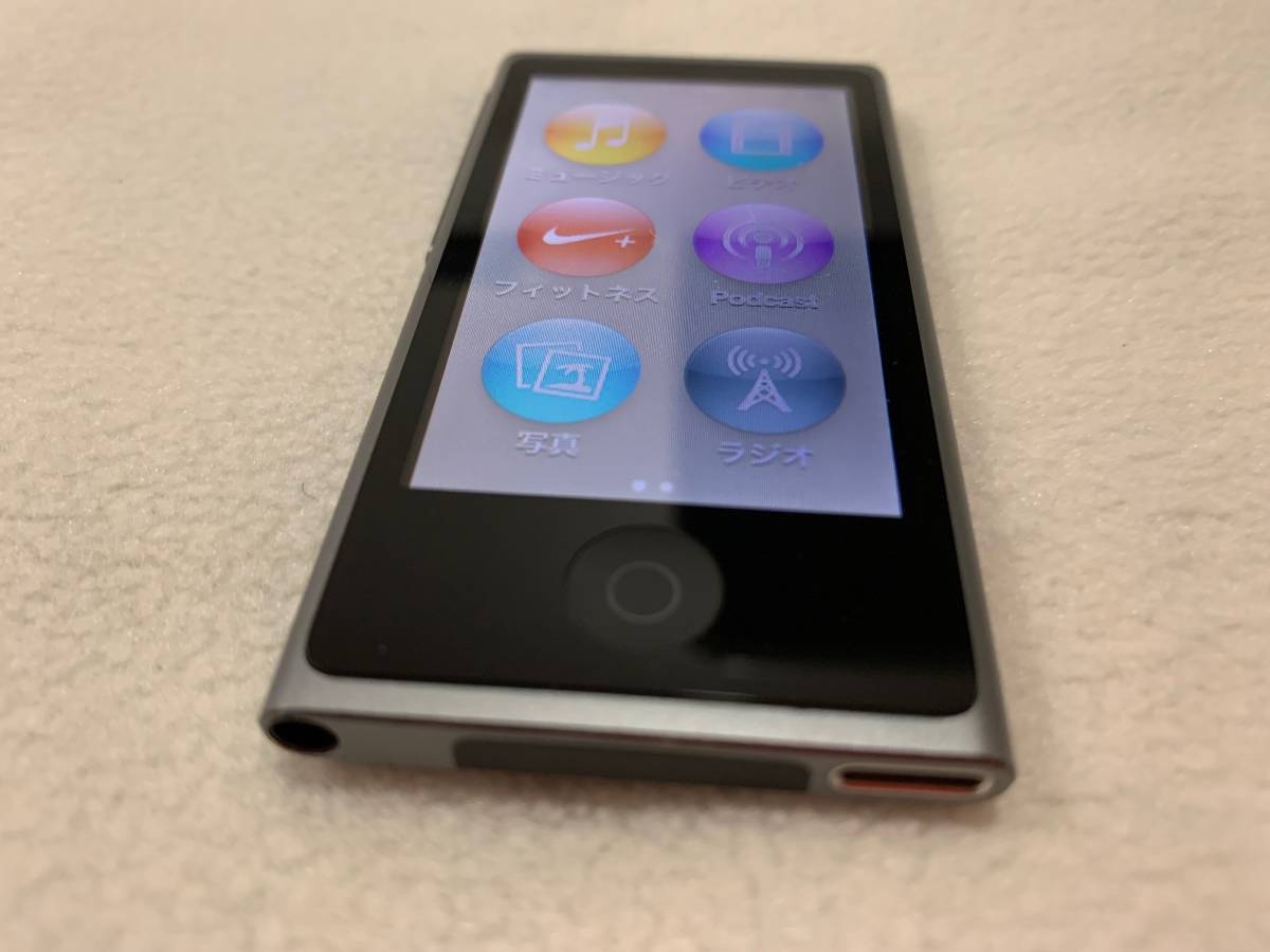 【美品】Apple iPod nano 第7世代 16GB スペースグレー