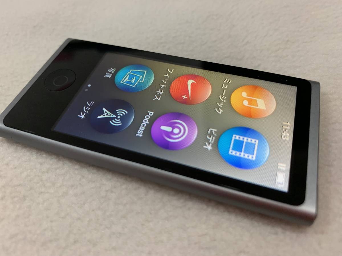 美品】Apple iPod nano 第7世代 16GB スペースグレー｜PayPayフリマ