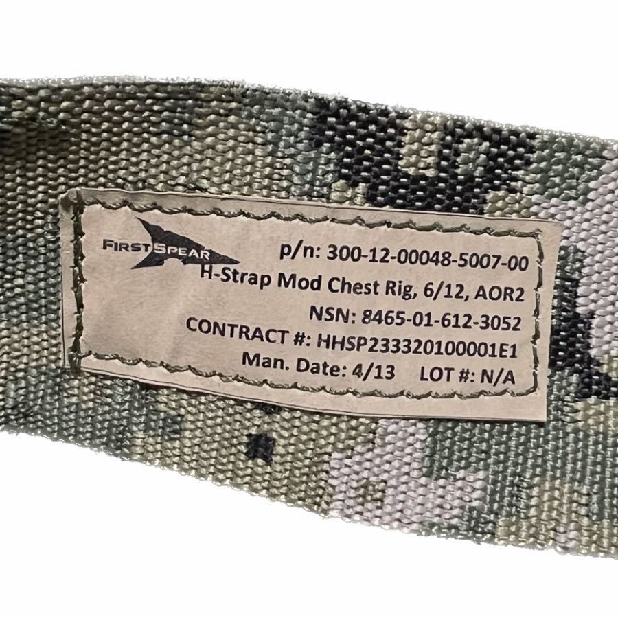 送料無料 実物未使用 First Spear ファーストスピア H-Strap Mod Chest Rig MOLLE チェストリグ AOR2 SEAL DEVGRU SOCOMの画像8
