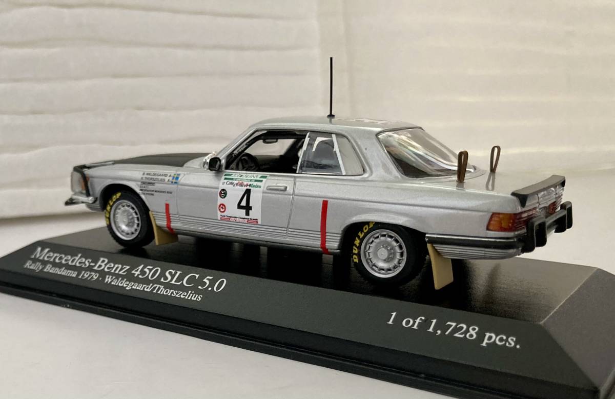 【絶版】PMAミニチャンプス 1/43 メルセデスベンツ450SLC 5.0 バンダマラリー1979 1,728台限定モデル_画像3