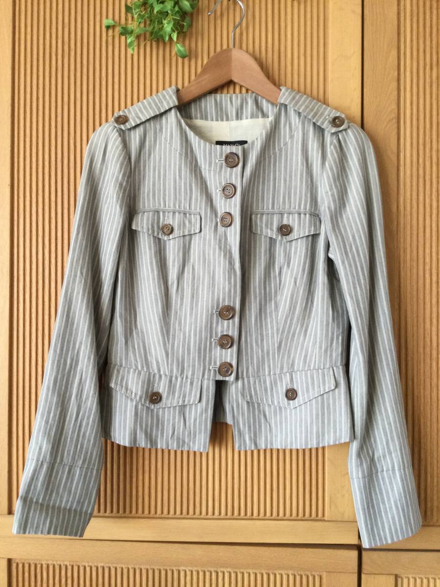 MAX&Co.* jacket gray stripe 