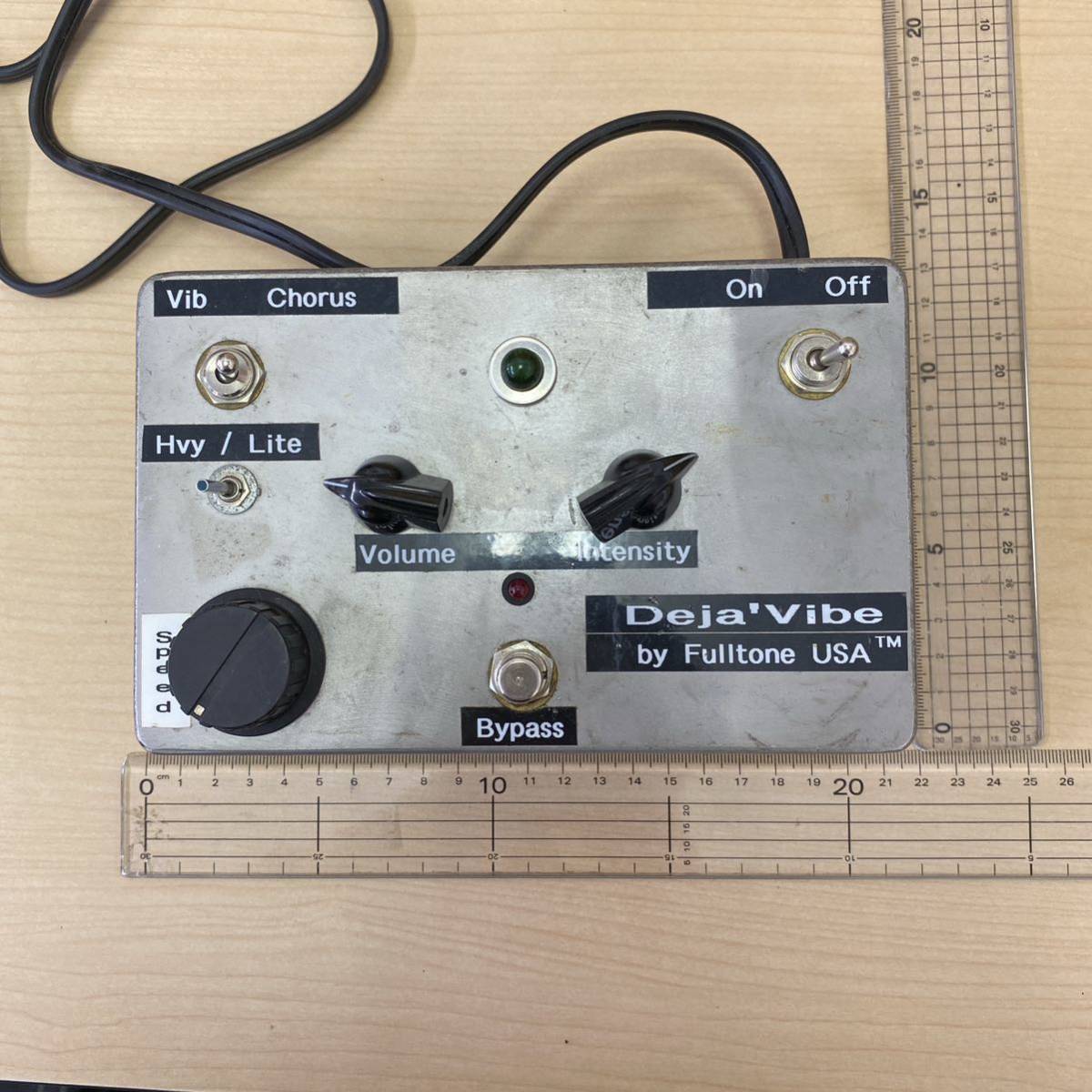 【TS1022】中古 Deja'Vibe by Fulltone USA エフェクター コーラスモード ヴィブラートモード 通電確認済み ギター キズあり 汚れあり_画像7