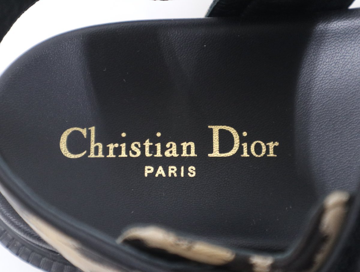 ディオール Dior DIORACT ディオールアクト スライドサンダル レオパード柄 36 23.5ｃｍ 靴 レディース 【中古】 アパレル_画像5