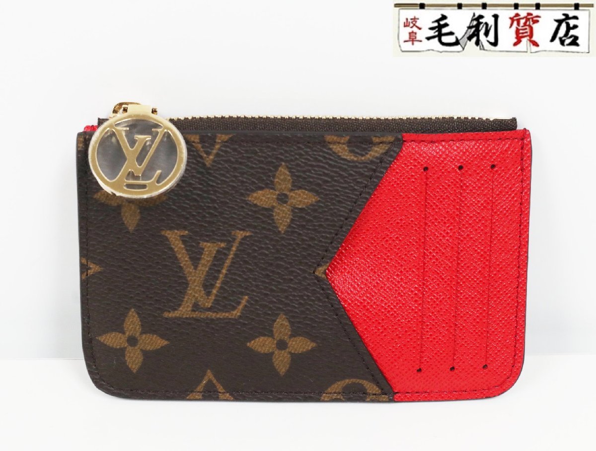 ヴィトン LOUISVUITTON モノグラム ポルト カルト ロミー M81881 レッド コイン 未使用 カードケース レディース 財布_画像1