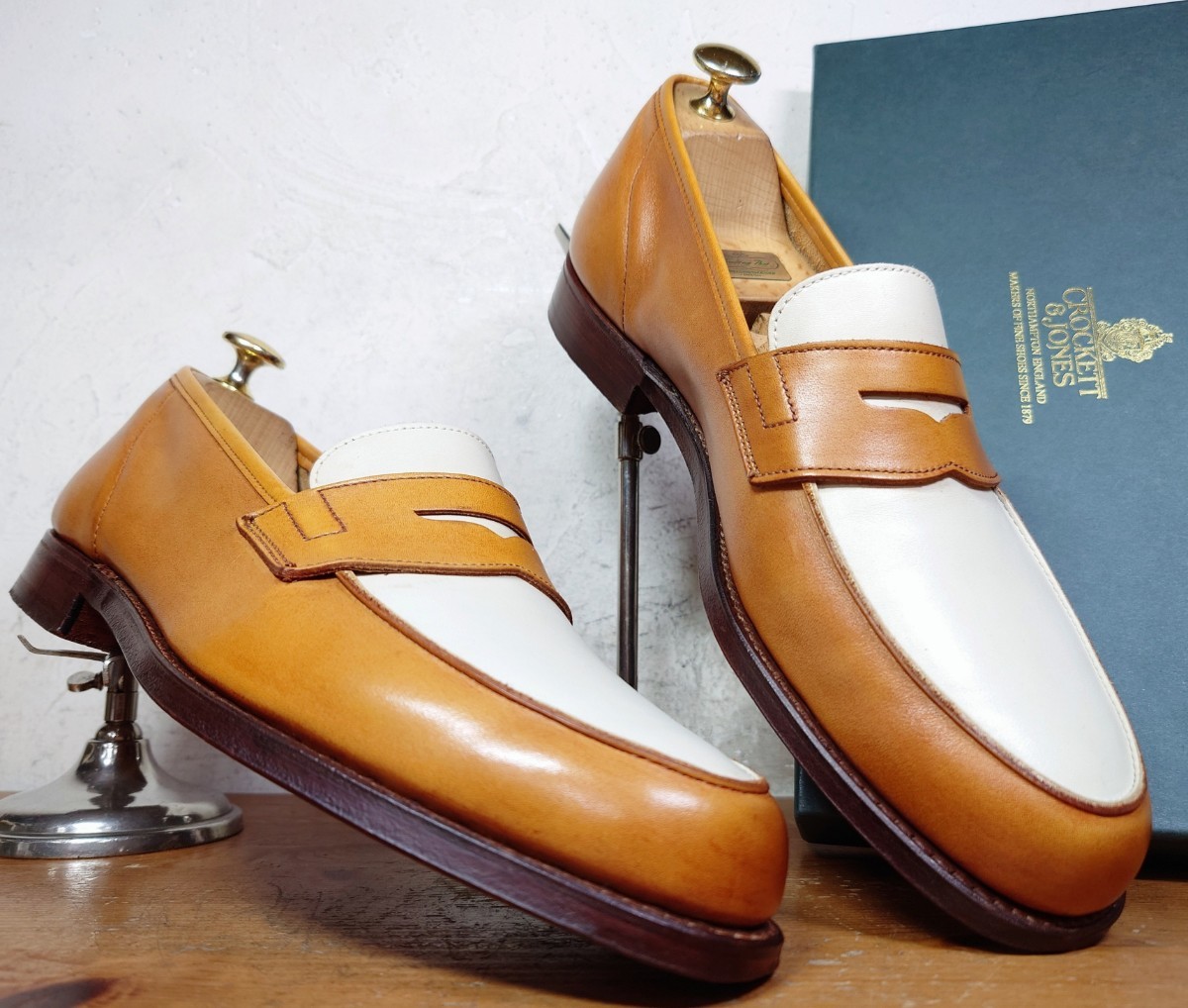 ランキング上位のプレゼント 【美品】英国製 クロケット&ジョーンズ RICHMOND2 376Last アンラインド コインローファー 7E 25.5cm相応 茶/boston cheaney edwardgreen 7インチ ランキング上位のプレゼント 【美品】英国製 クロケット&ジョーンズ RICHMOND2 376Last アンラインド コインローファー 7E 25.5cm相応 茶/boston cheaney edwardgreen 7インチ