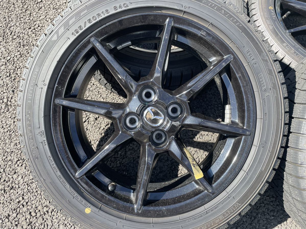 マツダ　ロードスター　純正ホイール　スタッドレスタイヤ　195/50R16 16インチ_画像2