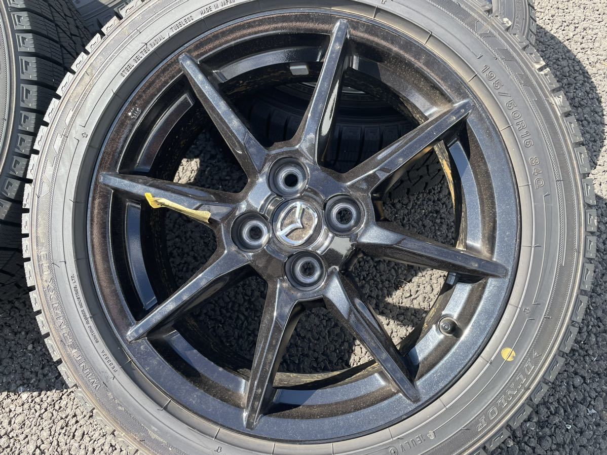 マツダ　ロードスター　純正ホイール　スタッドレスタイヤ　195/50R16 16インチ_画像3