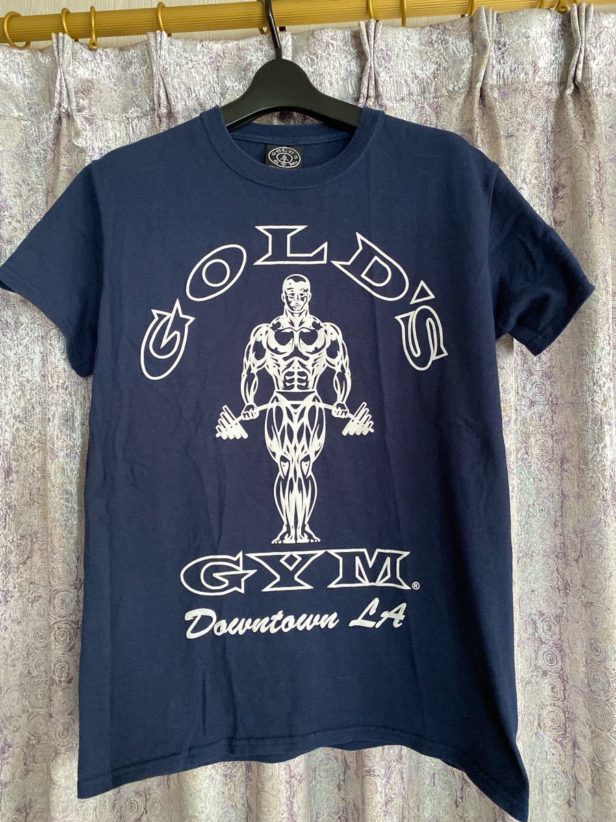  Gold Jim T-shirt Match . America USA goldsgym gold\'sgym Los Angeles Downtown LA gym goldgym navy blue color men's S name Drop 