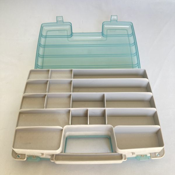 613537 ウッドストリーム ② タックルボックス 2 Tackle Boxes in 1 woodstream TACKLE BOX オールド品 希少入手困難品_画像7