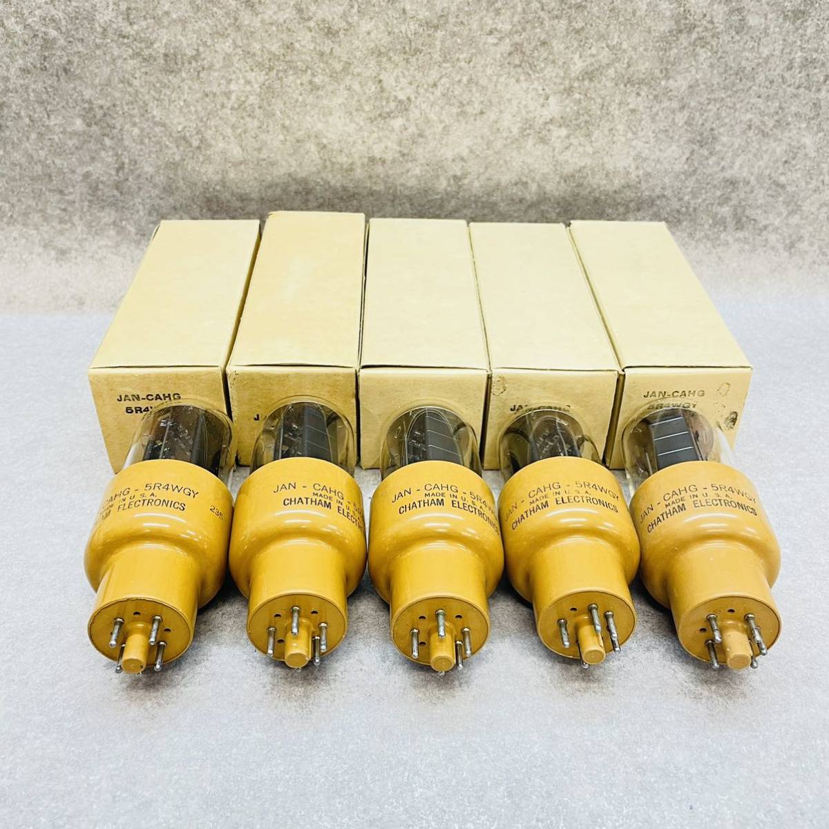 おすすめ A4)未使用に近い 米国製整流管JAN-CAHG-5R4WGY 5本 (103