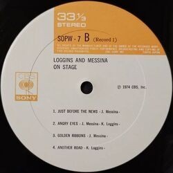 LOGGINS AND MESSINA / ON STAGE (LP)_画像5