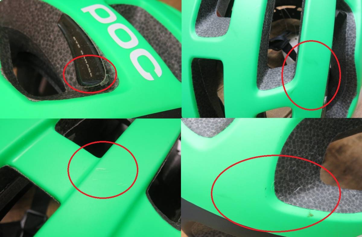 即決・タグ付き未使用☆poc ヘルメット OCTAL MEDIUM 54/60 M-Lサイズ 195g・グリーン/緑・ポックの画像10