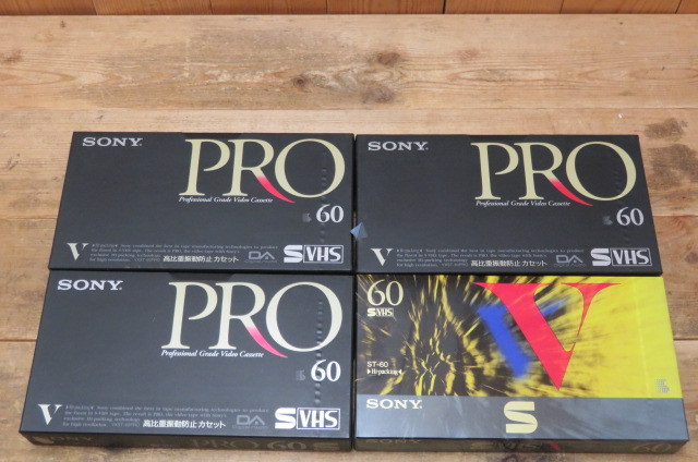 即決・未開封未使用VHSまとめて大量セット②きれい録り/SONY PRO60S VXST-60/Victorデッキクリーナー・ビデオテープカセット180/140/120/60_画像4
