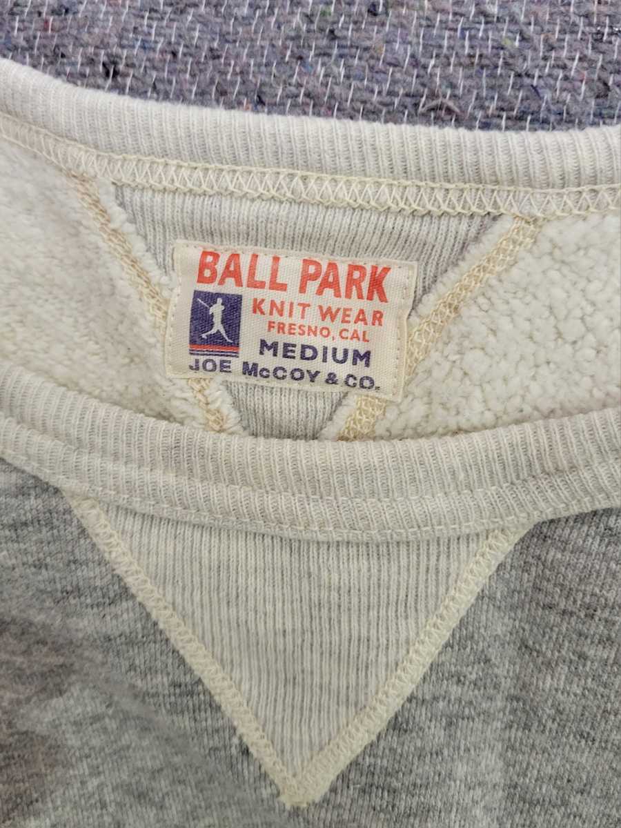 THE REAL McCOY'S ジョーマッコイ BALL PARK ラグラン スウェット M/38 リアルマッコイズ フリーホイーラーズ トイズマッコイ パーカー_画像3