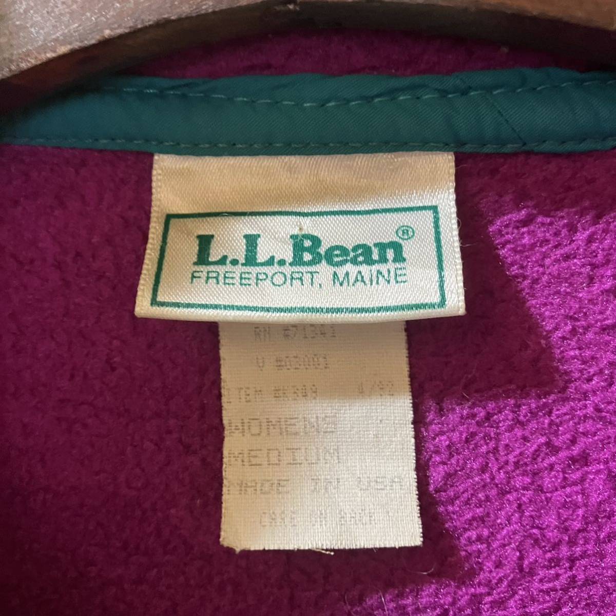 USED 80's L.L. BEAN LADIES FLEECE JACKET MADE IN USA 古着 LLビーン レディース フリースジャケット アメリカ製 ビンテージ 送料無料