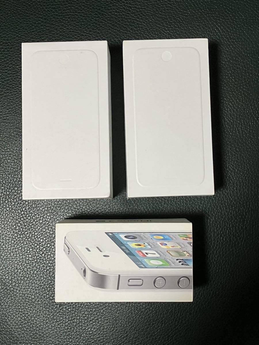 中古 Apple iPhone空箱 3個 (4S 16GB ホワイト 1個、6 64GB シルバー 1個 ゴールド 1個)アップル アイフォン 送料無料_画像1