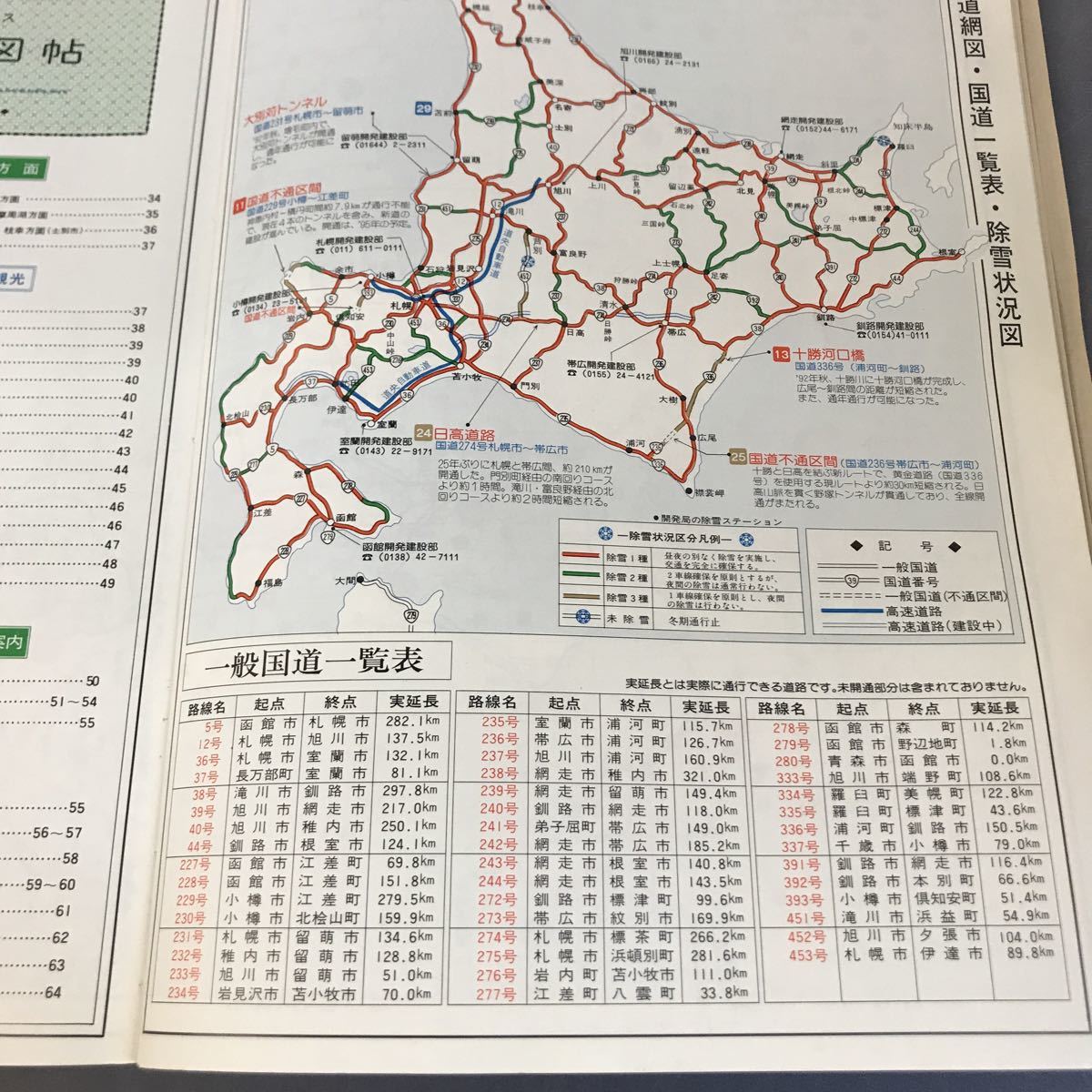 D01-038 詳密 北海道道路地図 塔文社 スーパーミリオン付図/北海道ロードマップ_画像6