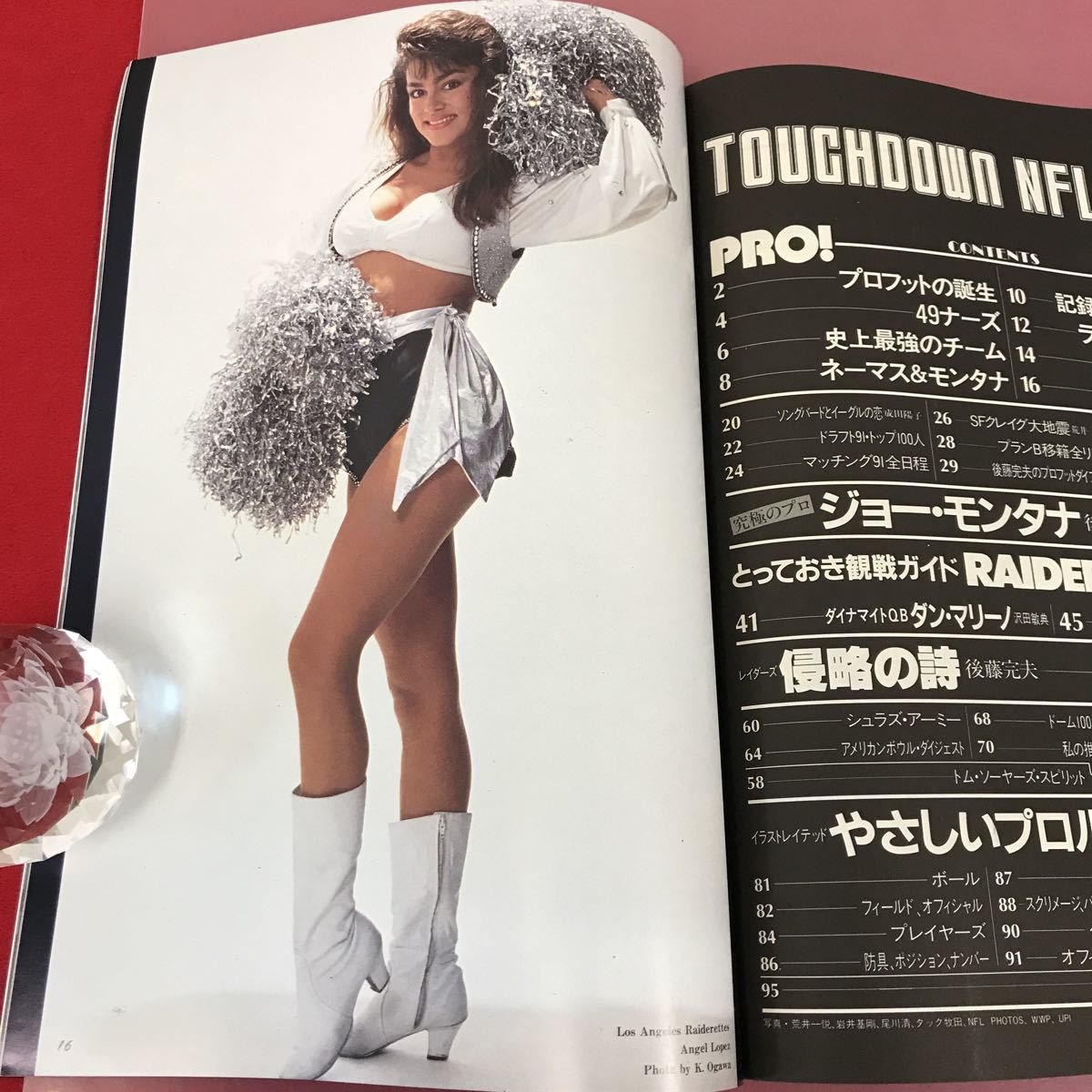 D03-039 TOUGHDOWN NFL7 東芝アメリカンボウル91観戦ガイド やさしいプロフット入門 No.215 91 6 月刊タッチダウン増刊号