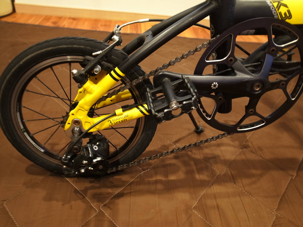 ダホンの折り畳み自転車「DAHON K3」14インチ3速 中古並品の画像6