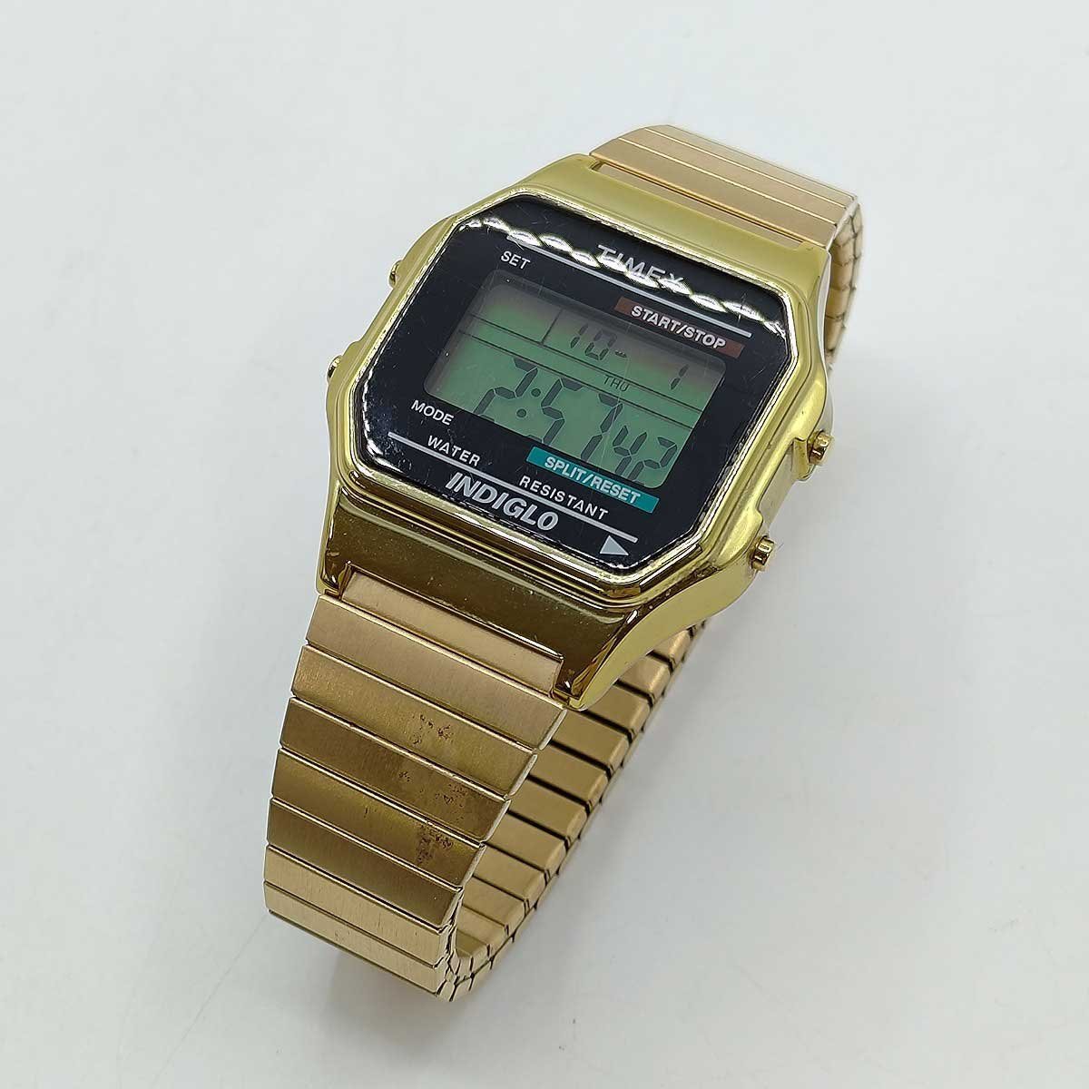 【中古】タイメックス 腕時計 クラシックデジタル INDIGLO メンズ TIMEX_画像1
