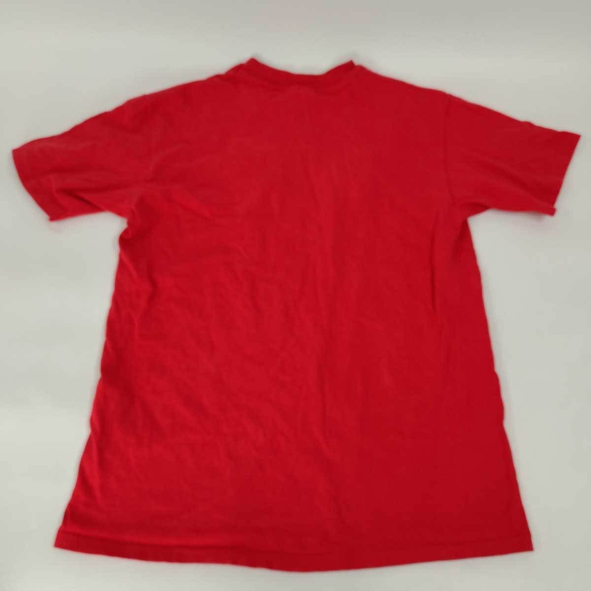 【中古】HANES USA製 BEEFY Tシャツ L レッド メンズ 古着 ヴィンテージ_画像5