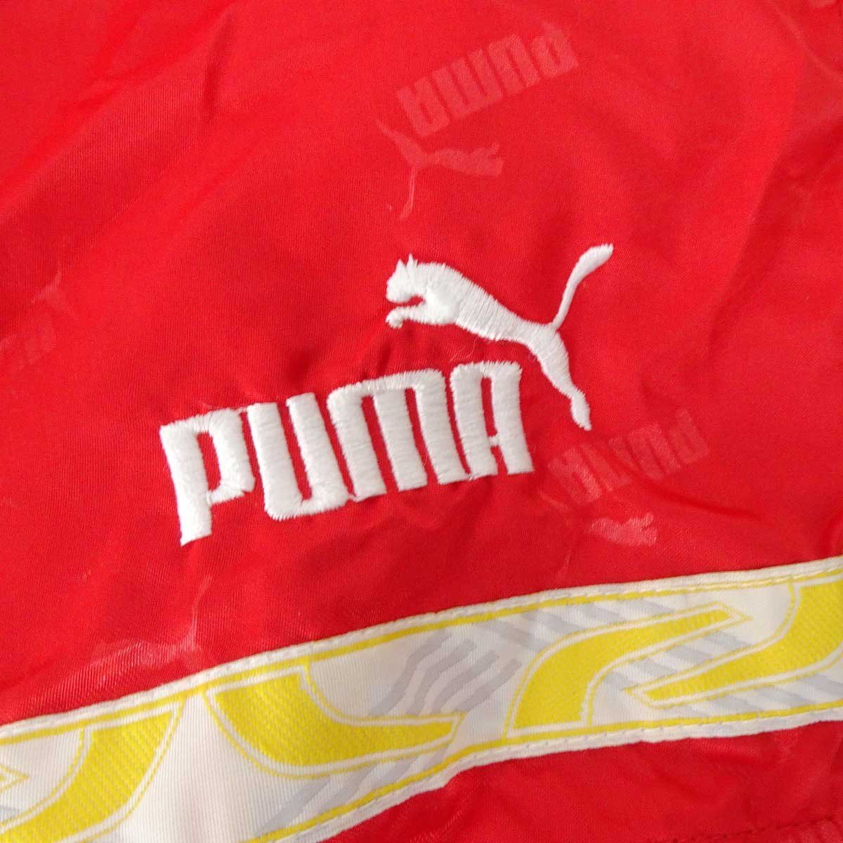 【中古】プーマ ナイロン ハーフパンツ XXL レッド x レッド メンズ PUMA レトロ_画像2