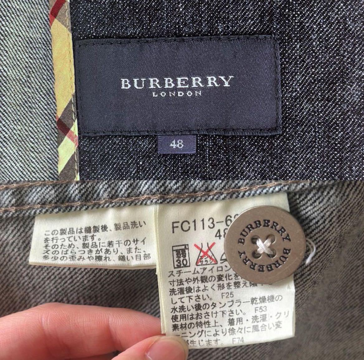 【APS137】Burberry London バーバリー デニムジャケット_画像6